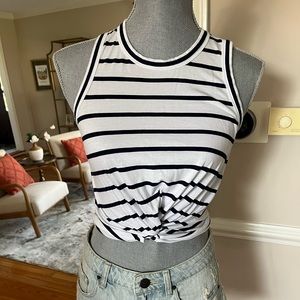 Club Monaco Cropped Sleeveless Tee